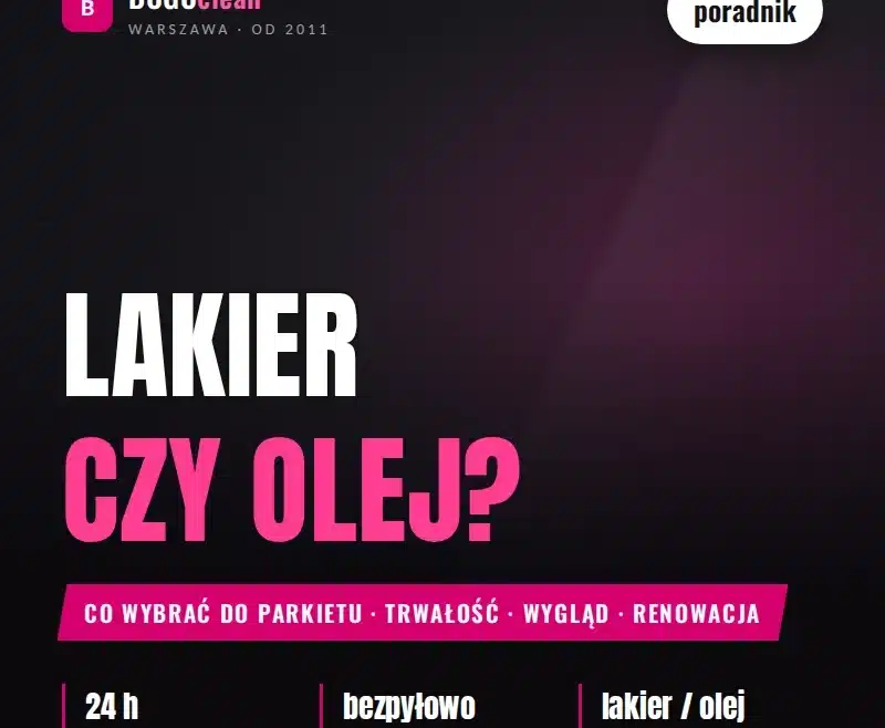 Lakier Czy Olej Do Parkietu Bogoclean Kafelek