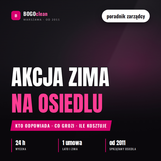 Akcja Zima Osiedle Bogoclean Kafelek