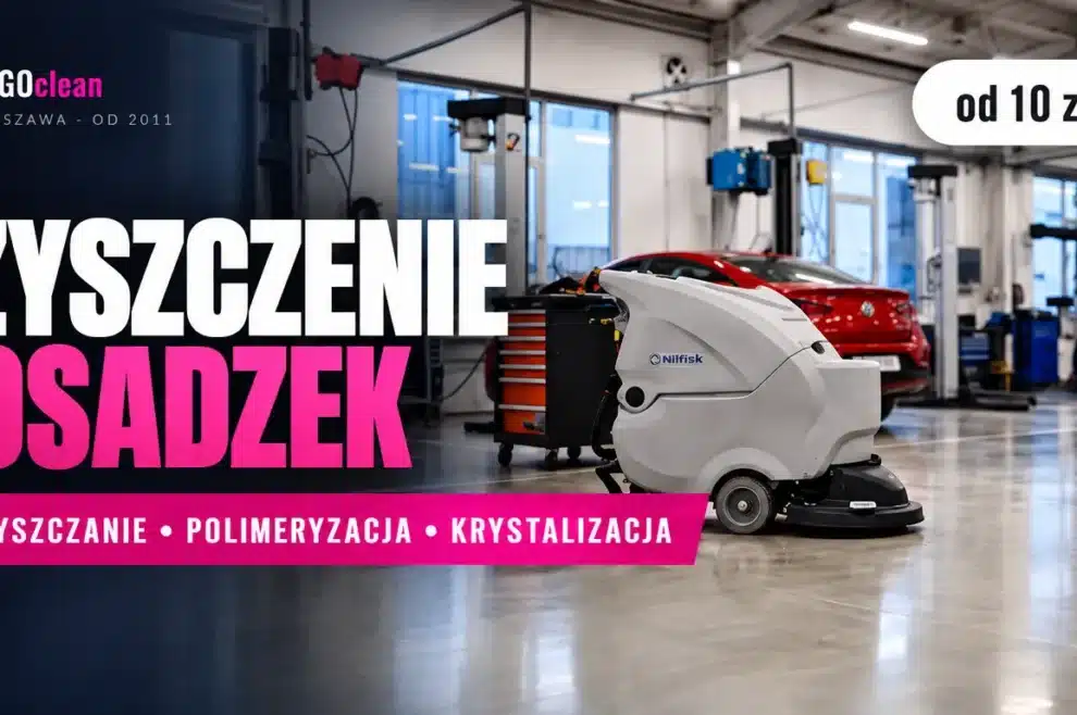 Maszynowe czyszczenie posadzek Warszawa – doczyszczanie, polimeryzacja, krystalizacja, BOGOclean