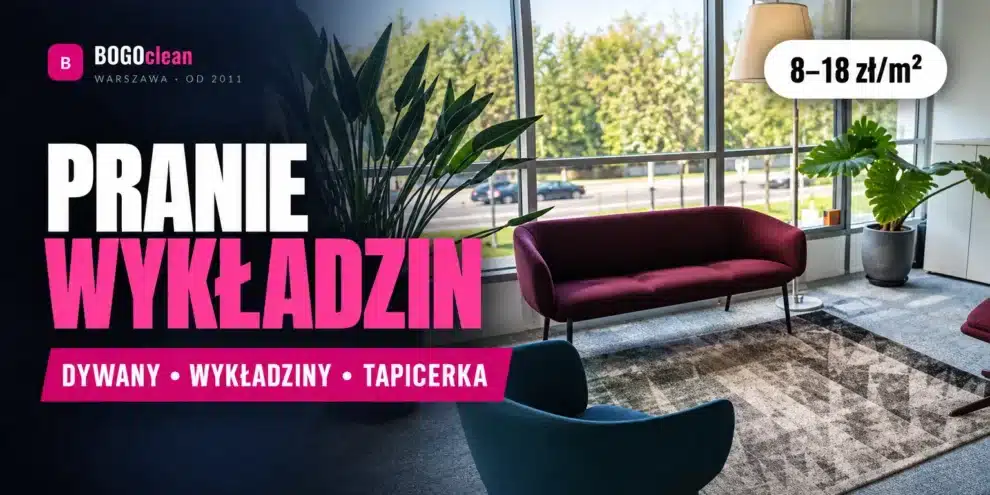 Pranie ekstrakcyjne wykładziny w biurze – sprzątanie gruntowne BOGOclean